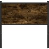 Čelo postele dub 80 cm kompozitní dřevo a ocel [4007694] (Barva Kouřový dub)