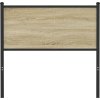 Čelo postele dub 80 cm kompozitní dřevo a ocel [4007694] (Barva Kouřový dub)