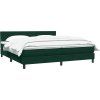 Box spring postel s matrací 180x220 cm samet [3316077] (Barva Světle šedá)