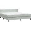 Box spring postel s matrací 180x220 cm samet [3316077] (Barva Světle šedá)