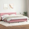 Box spring postel s matrací 180x220 cm samet [3316077] (Barva Světle šedá)