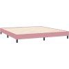 Box spring postel s matrací 180x220 cm samet [3316077] (Barva Světle šedá)