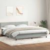 Box spring postel s matrací 180x220 cm samet [3316077] (Barva Světle šedá)