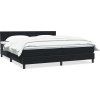 Box spring postel s matrací 180x220 cm samet [3316077] (Barva Světle šedá)