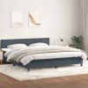Box spring postel s matrací 180x220 cm samet [3316077] (Barva Světle šedá)