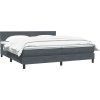 Box spring postel s matrací 180x220 cm samet [3316077] (Barva Světle šedá)