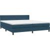 Box spring postel s matrací 180x220 cm samet [3316077] (Barva Světle šedá)
