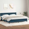 Box spring postel s matrací 180x220 cm samet [3316077] (Barva Světle šedá)