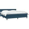 Box spring postel s matrací 180x220 cm samet [3316077] (Barva Světle šedá)
