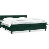 Box spring postel s matrací 180x220 cm samet [3316077] (Barva Světle šedá)