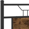 Čelo postele 150 cm kompozitní dřevo a ocel [4106777] (Barva Kouřový dub)