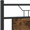 Čelo postele 140 cm kompozitní dřevo a ocel [4106776] (Barva Kouřový dub)