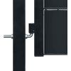 Plotová branka PVC a ocel 100 x 164 cm [145235] (Barva Antracitová)