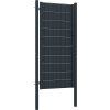 Plotová branka PVC a ocel 100 x 164 cm [145235] (Barva Antracitová)
