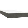 Box spring postel s matrací 90x200 cm samet [3127710] (Barva Tmavě šedá)