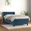 Box spring postel s matrací 90x200 cm samet [3127710] (Barva Tmavě šedá)