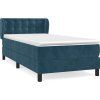 Box spring postel s matrací 90x200 cm samet [3127710] (Barva Tmavě šedá)