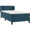Box spring postel s matrací 90x200 cm samet [3127710] (Barva Tmavě šedá)