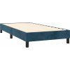Box spring postel s matrací 90x200 cm samet [3127710] (Barva Tmavě šedá)