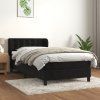 Box spring postel s matrací 90x200 cm samet [3127710] (Barva Tmavě šedá)