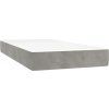 Box spring postel s matrací 90x200 cm samet [3127710] (Barva Tmavě šedá)