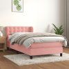 Box spring postel s matrací 90x200 cm samet [3127710] (Barva Tmavě šedá)