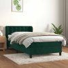 Box spring postel s matrací 90x200 cm samet [3127710] (Barva Tmavě šedá)