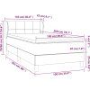 Box spring postel s matrací 100x200 cm samet [3127479] (Barva Tmavě moddrá)