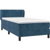 Box spring postel s matrací 100x200 cm samet [3127479] (Barva Tmavě moddrá)
