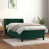 Box spring postel s matrací 100x200 cm samet [3127540] (Barva Růžová)
