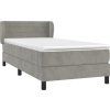 Box spring postel s matrací 100x200 cm samet [3127540] (Barva Růžová)
