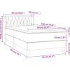 Box spring postel s matrací 90x190 cm samet [3127644] (Barva Tmavě šedá)