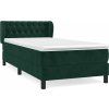 Box spring postel s matrací 90x190 cm samet [3127644] (Barva Tmavě šedá)