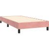Box spring postel s matrací 90x190 cm samet [3127644] (Barva Tmavě šedá)