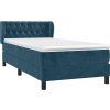 Box spring postel s matrací 90x190 cm samet [3127644] (Barva Tmavě šedá)