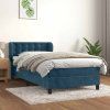 Box spring postel s matrací 90x190 cm samet [3127703] (Barva Světle šedá)