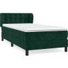 Box spring postel s matrací 90x190 cm samet [3127703] (Barva Světle šedá)