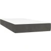 Box spring postel s matrací 200x200 cm samet [3127692] (Barva Tmavě šedá)