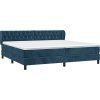 Box spring postel s matrací 200x200 cm samet [3127692] (Barva Tmavě šedá)