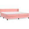 Box spring postel s matrací 200x200 cm samet [3127451] (Barva Světle šedá)