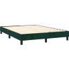 Box spring postel s matrací 140x190 cm samet [3127430] (Barva Tmavě zelená)