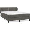 Box spring postel s matrací 140x190 cm samet [3127430] (Barva Tmavě zelená)
