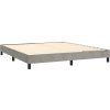 Box spring postel s matrací 180x200 cm samet [3127445] (Barva Světle šedá)