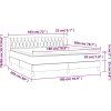 Box spring postel s matrací 180x200 cm samet [3127686] (Barva Tmavě šedá)
