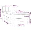 Box spring postel s matrací 90x200 cm samet [3127472] (Barva Tmavě zelená)