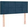 Box spring postel s matrací 90x200 cm samet [3127472] (Barva Tmavě zelená)