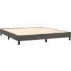 Box spring postel s matrací 160x200 cm samet [3127439] (Barva Světle šedá)