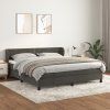 Box spring postel s matrací 160x200 cm samet [3127439] (Barva Světle šedá)
