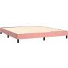 Box spring postel s matrací 160x200 cm samet [3127439] (Barva Světle šedá)
