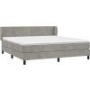 Box spring postel s matrací 160x200 cm samet [3127439] (Barva Světle šedá)